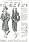 Vintage Furs Prices 1930s Vintage Retro Advert Poster