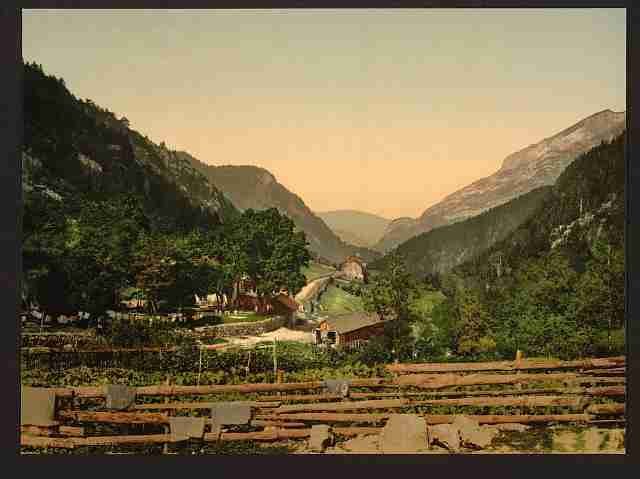 Vintage Gabas Pyrenees A4 Photo Print