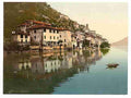 Vintage Gandria general view Tessin A4 Photo Print