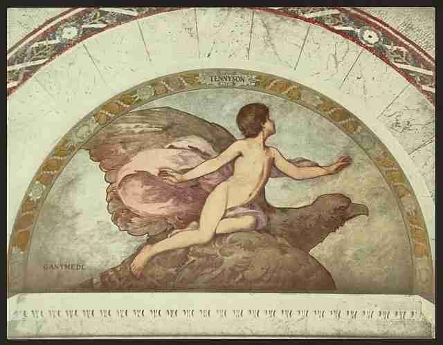 Vintage Ganymede Library of Congress A4 Photo Print