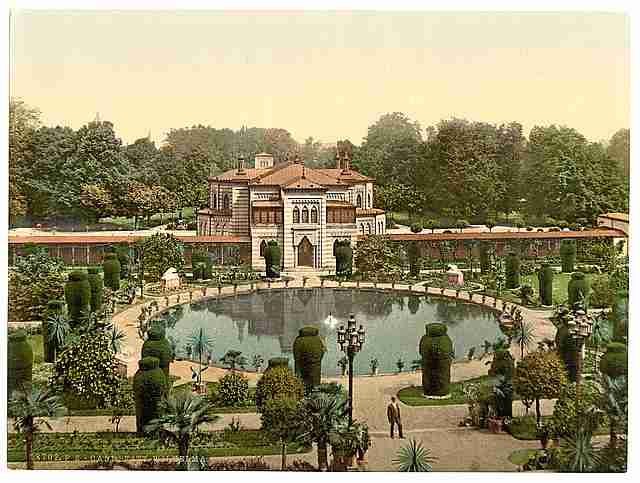 Vintage Gardens Wilhelmina Cannstatt Wurtemburg A4 Photo Print