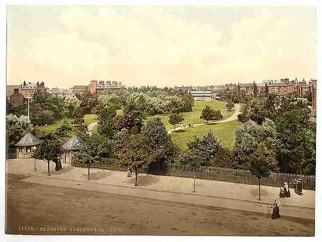 Vintage Gardens and pavillion Skegness A4 Photo Print