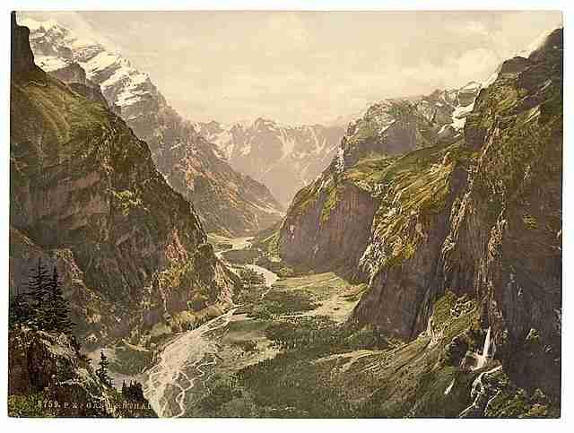 Vintage Gasternthal Bernese Oberland A4 Photo Print