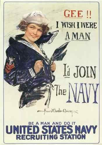 Vintage Gee I Wish I Were a Man A4 Photo Print
