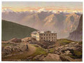 Vintage Gemmi Hotel Wildstrubel Bernese Oberland A4 Photo Print