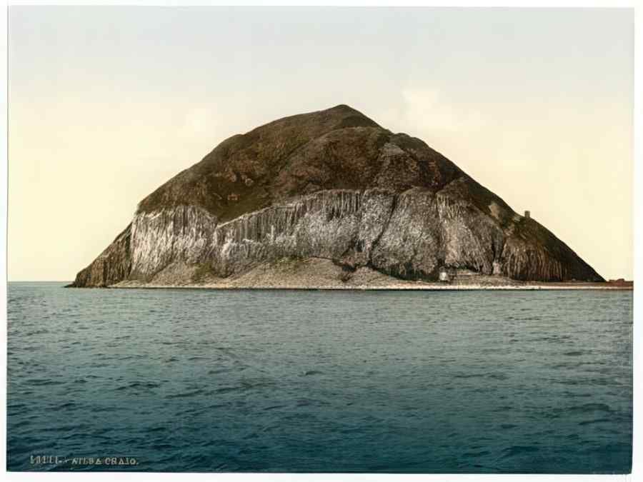 Vintage General View Ailsa Craig A4 Photo Print
