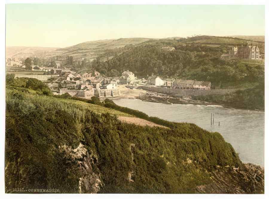 Vintage General View Combemartin England A4 Photo Print