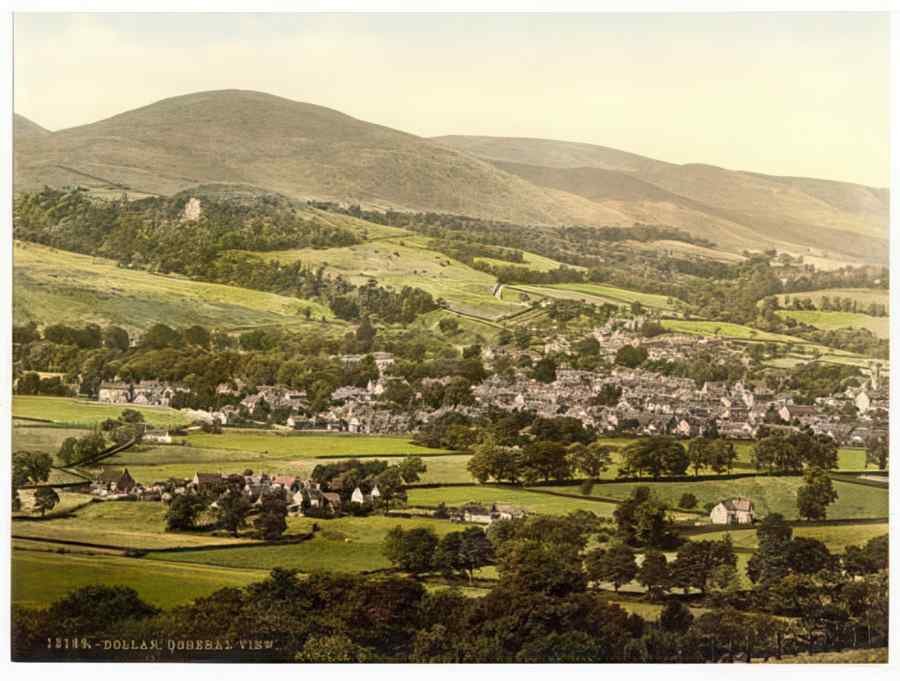 Vintage General View Dollar Scotland A4 Photo Print