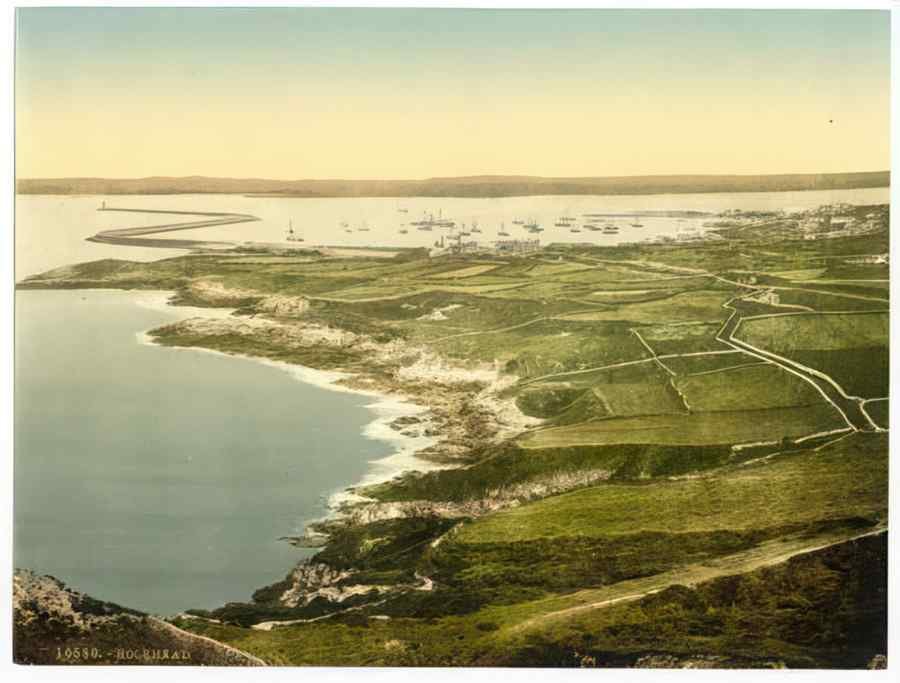 Vintage General View Holyhead Wales A4 Photo Print