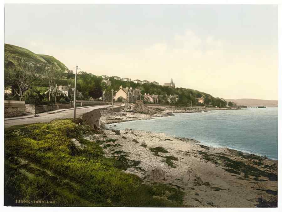 Vintage General View Innellan Scotland A4 Photo Print