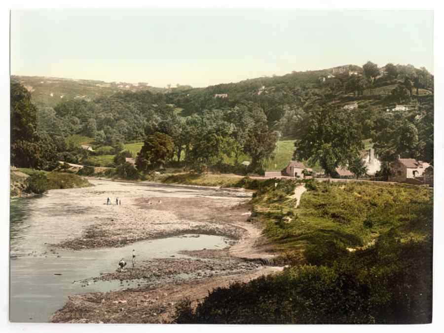 Vintage General View Lydbrook Lower England A4 Photo Print