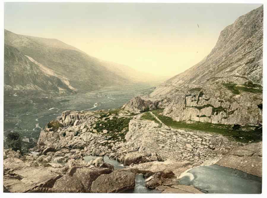 Vintage General View Nant Francon Ie Nant Ffrancon Pass Wales A4 Photo Print