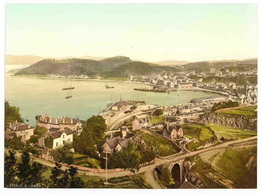 Vintage General View Oban Scotland A4 Photo Print