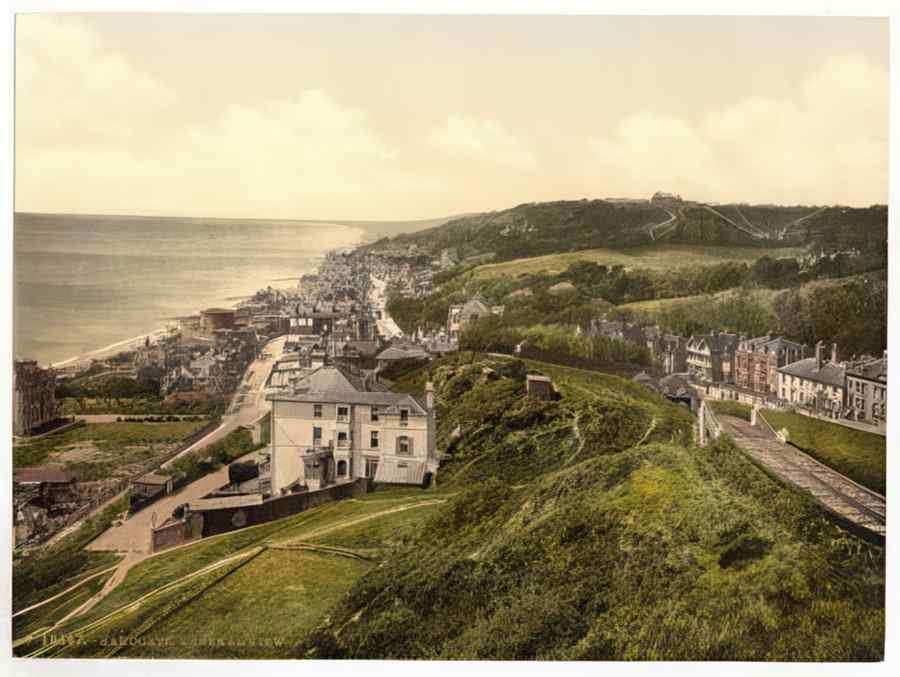 Vintage General View Sandgate England A4 Photo Print