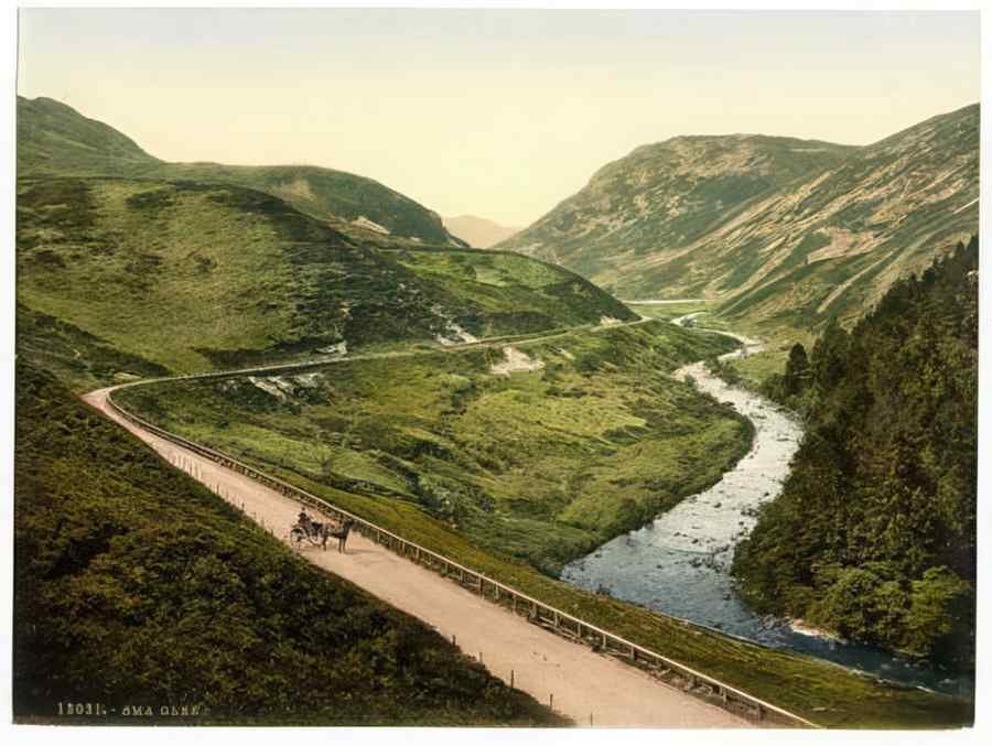 Vintage General View Sma Glen Ie Sma Scotland A4 Photo Print