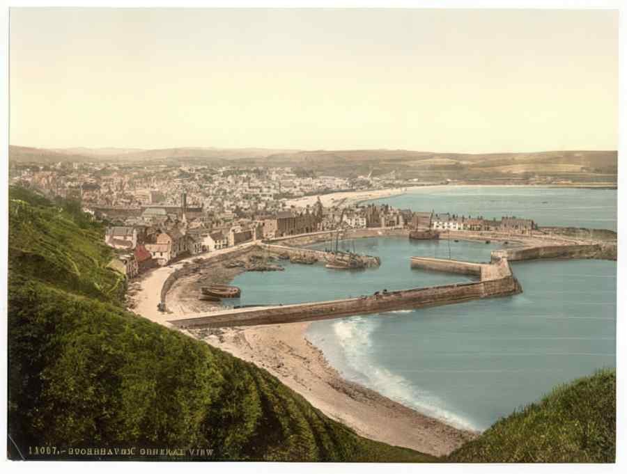 Vintage General View Stonehaven Scotland A4 Photo Print