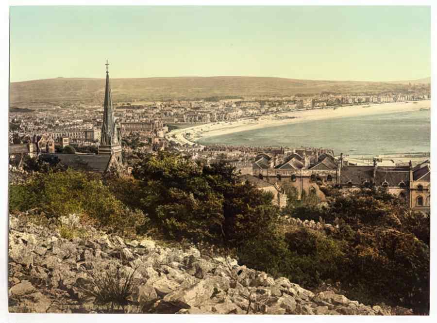 Vintage General View Westonsupermare England A4 Photo Print