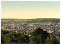 Vintage General view Aachen the Rhine Germany A4 Photo Print