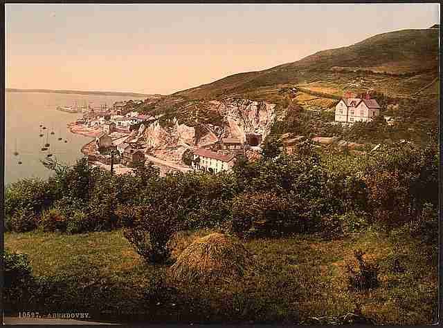Vintage General view Aberdovey A4 Photo Print