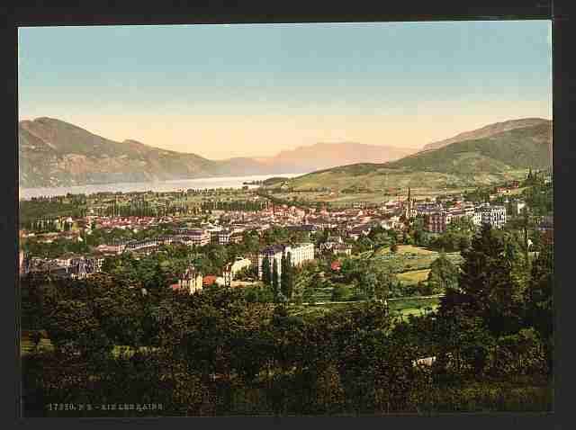 Vintage General view Aix A4 Photo Print