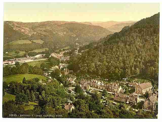 Vintage General view Bettws y Coed A4 Photo Print