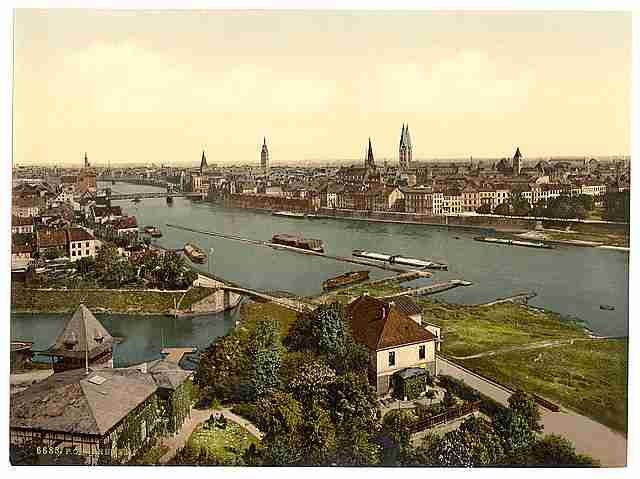 Vintage General view Bremen A4 Photo Print