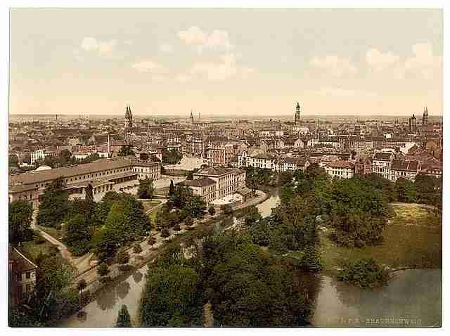 Vintage General view Brunswick A4 Photo Print