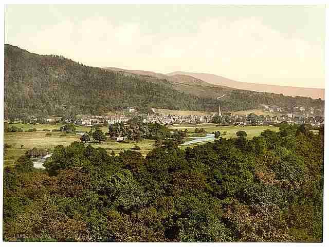 Vintage General view Callander A4 Photo Print
