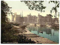 Vintage General view Carnarvon Castle A4 Photo Print