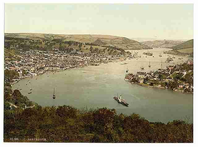 Vintage General view Dartmouth A4 Photo Print