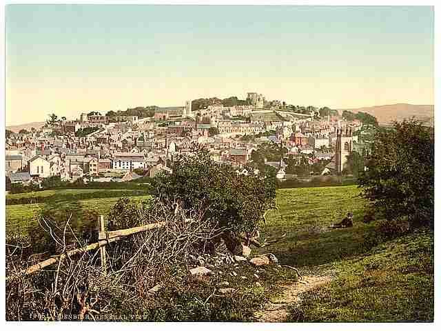 Vintage General view Denbigh A4 Photo Print