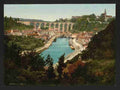 Vintage General view Dinan A4 Photo Print