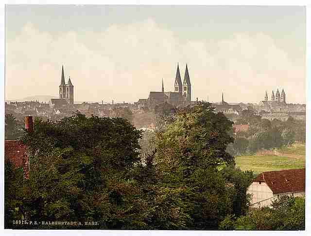Vintage General view Halberstadt Hartz A4 Photo Print