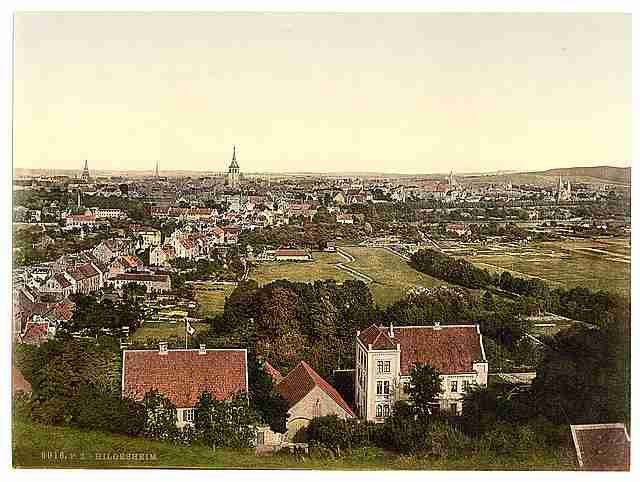 Vintage General view Hildesheim Hanover A4 Photo Print