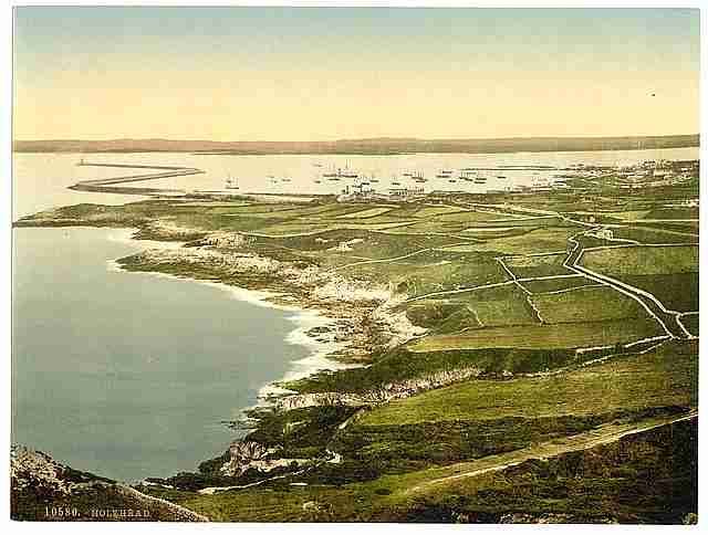 Vintage General view Holyhead A4 Photo Print