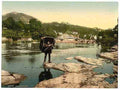 Vintage General view I Llangollen A4 Photo Print