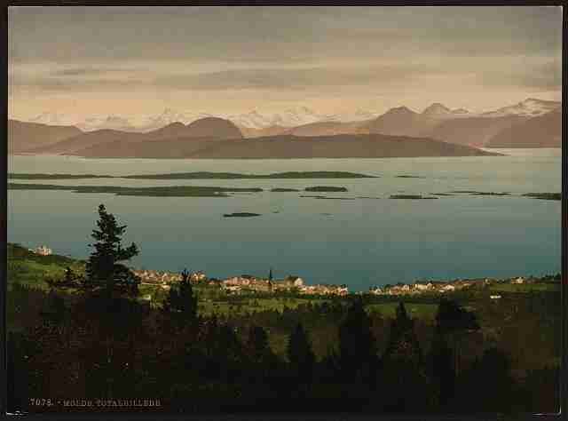 Vintage General view I Molde A4 Photo Print