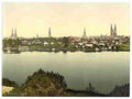 Vintage General view II Lubeck A4 Photo Print