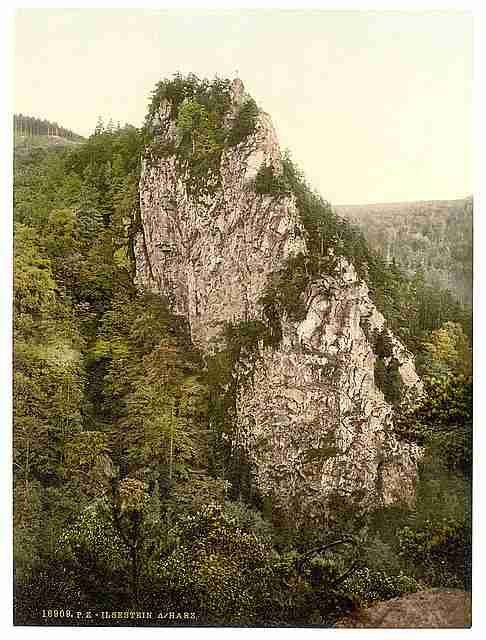 Vintage General view Ilsestein Hartz A4 Photo Print
