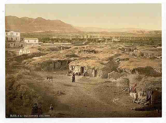 Vintage General view Jericho A4 Photo Print