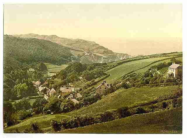 Vintage General view Lee Devon A4 Photo Print
