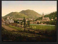 Vintage General view Lourdes III Pyrenees A4 Photo Print