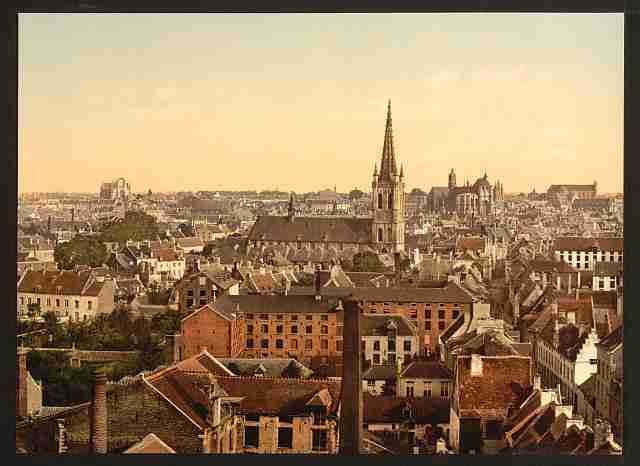 Vintage General view Louvain A4 Photo Print