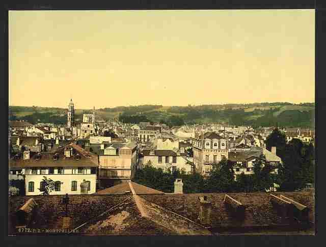 Vintage General view Montpelier A4 Photo Print