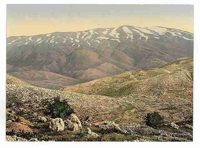 Vintage General view Mount Hermon A4 Photo Print