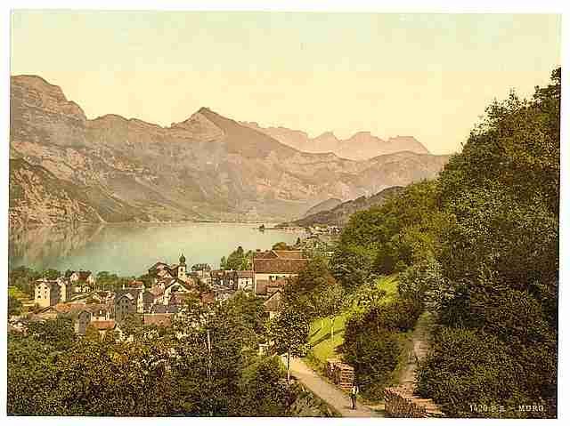 Vintage General view Murg A4 Photo Print