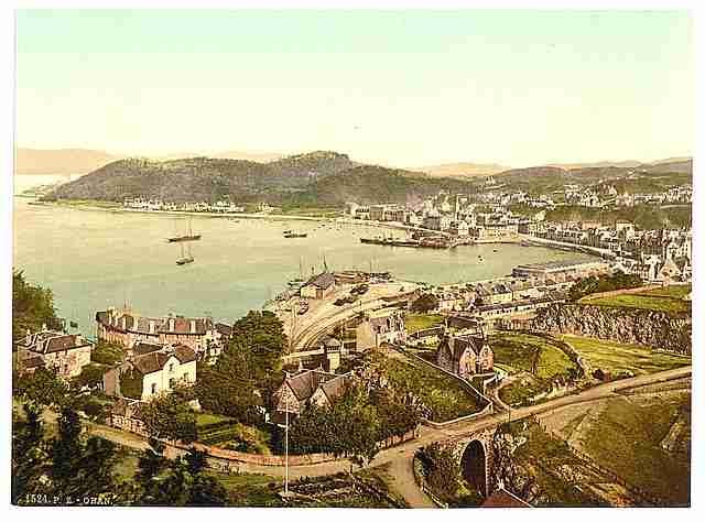 Vintage General view Oban A4 Photo Print