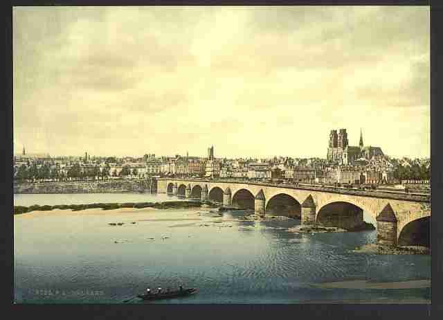 Vintage General view Orléans A4 Photo Print