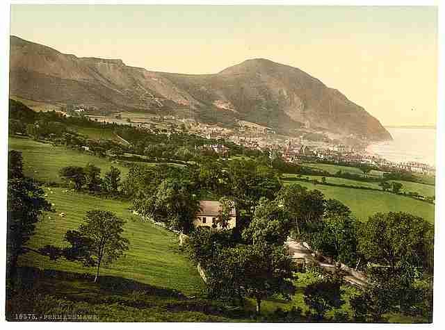 Vintage General view Penmaenmawr A4 Photo Print
