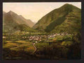 Vintage General view Pierrefitte Pyrenees A4 Photo Print